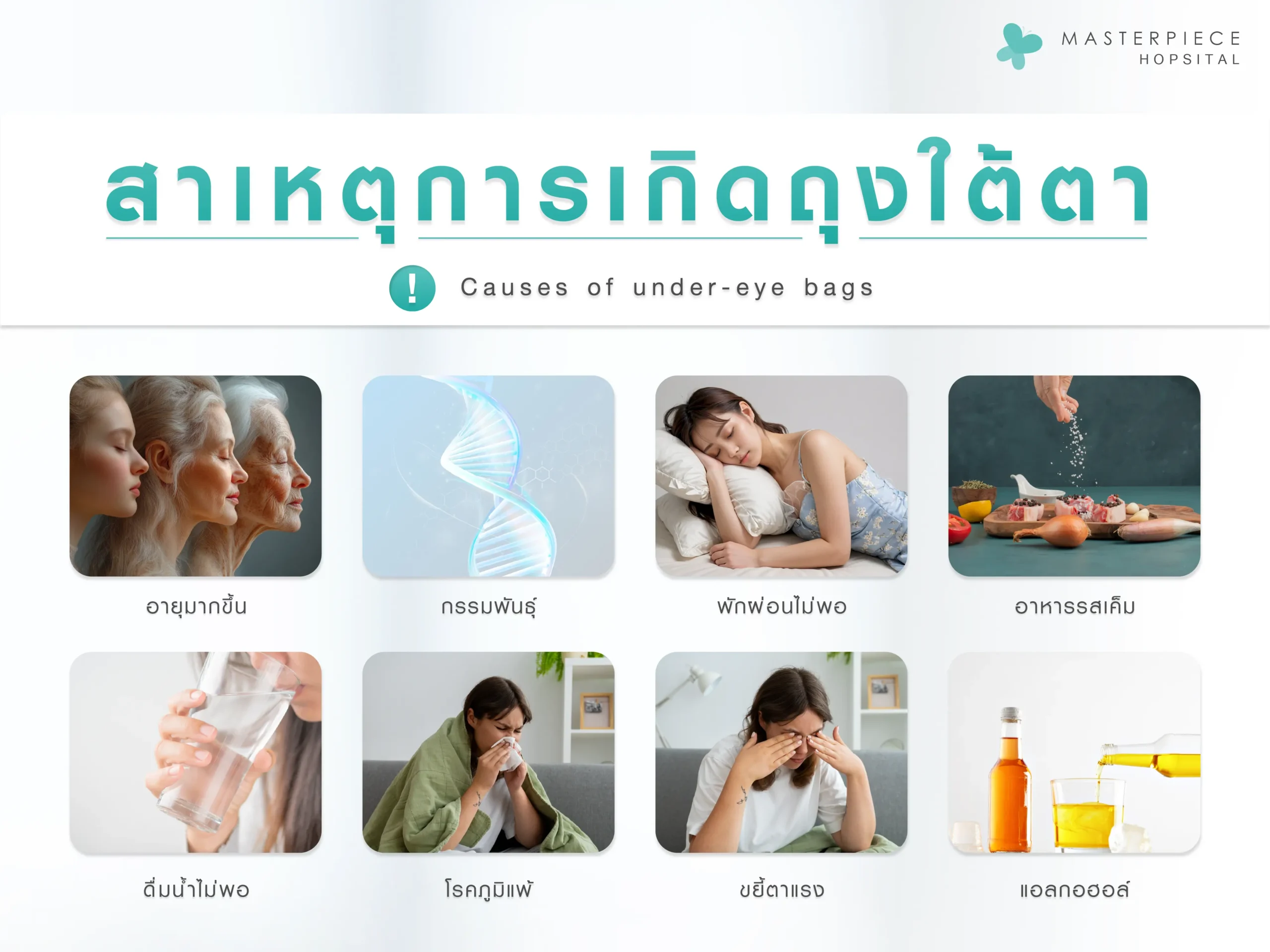 สาเหตุของการเกิดถุงใต้ตา